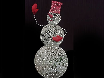 Световая фигура Снеговик (высота 1,3 м)