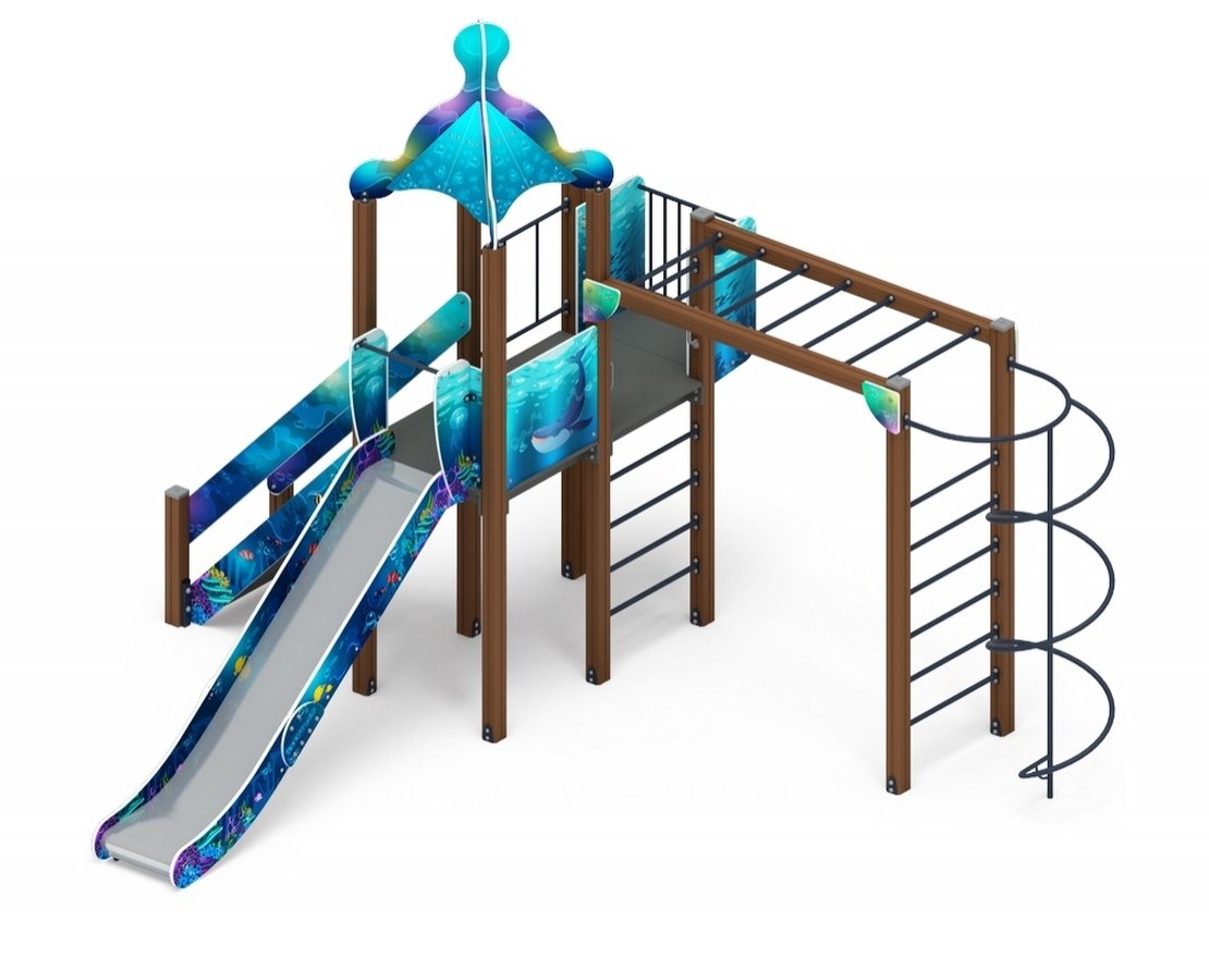 Детская игровая площадка Морской ДИК 2.17.01-01 H=1500